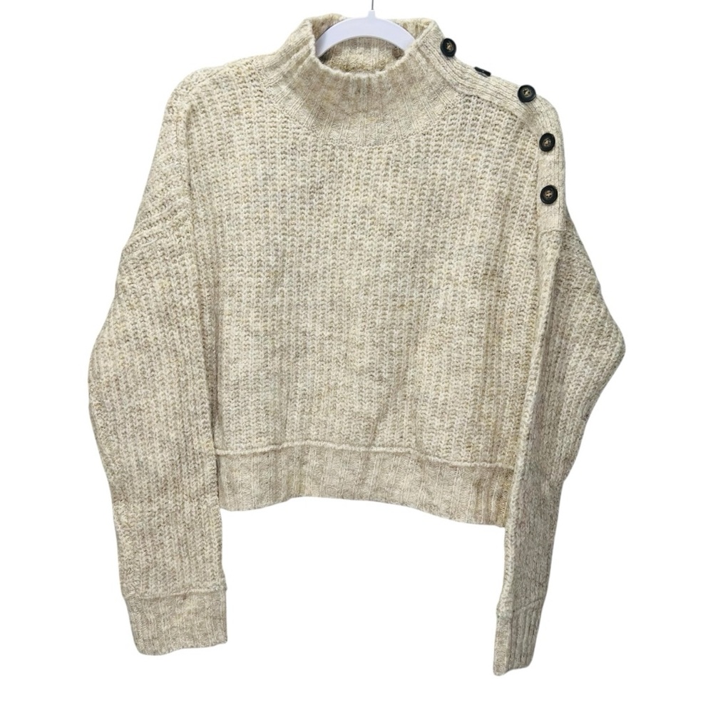 JESSICA SIMPSON Top Turtleneck Cropped Sweater Knit Women’s Size Large Pullover